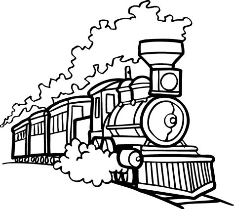 Old Choo Choo Train Coloring Page - Free Printable Coloring Pages