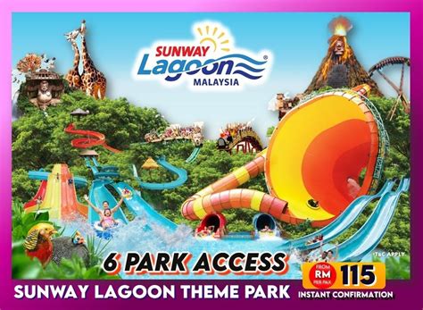 Sunway Lagoon Theme Park Admission Tickets One-Day Pass, Tickets ...