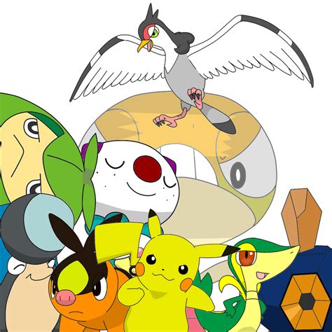 Ash Unova Team Vectors by HeartPM on DeviantArt