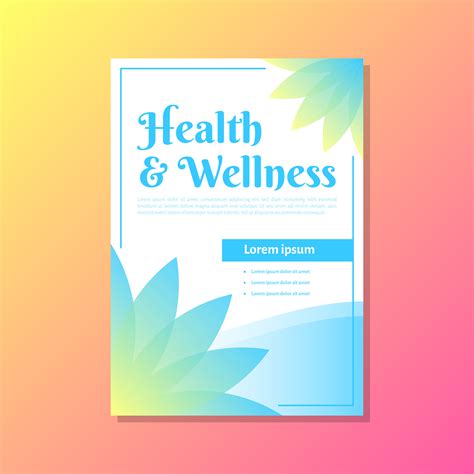 Wellness Brochure Template 216256 Vector Art at Vecteezy