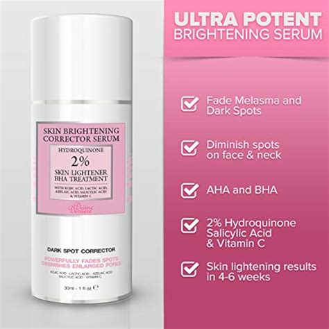 2% Hydroquinone Dark Spot Corrector Remover For Face & Melasma ...