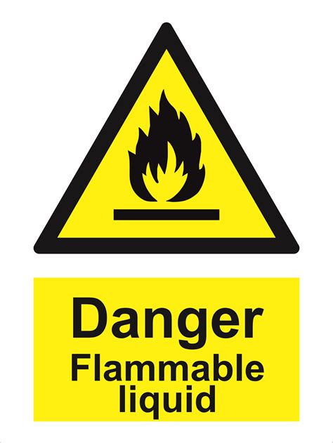 Flammable Liquid Hazard Sign