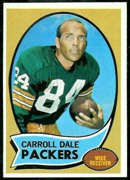 1970 Topps Football Card #232: Carroll Dale