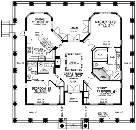 Florida Cracker House Plan - 24096BG | Florida, Southern, 1st Floor ...