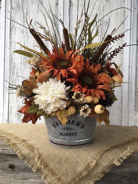 56 Faux Flower Fall Arrangements For Indoors And Outdoors - DigsDigs