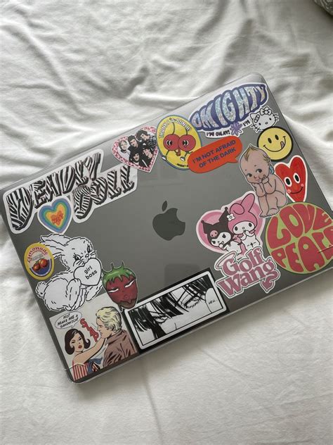 laptop deco 💻 | Macbook cover stickers, Laptop case stickers, Cute laptop stickers