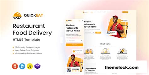 Quickeat - Restaurant & Food Delivery Template » Themelock.com ...