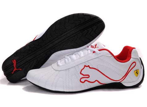 Men's Puma Ferrari Shoes White/Orange 02 | Puma Ferrari new edition ...