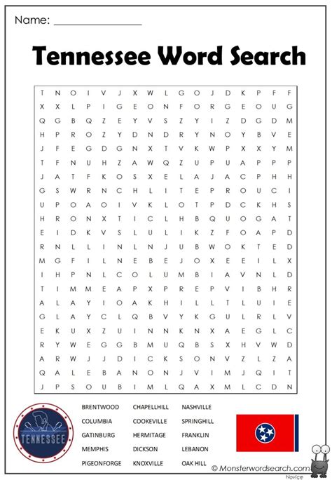 awesome Tennessee Word Search Free Printable Coloring Pages, Free Printables, Free Printable ...