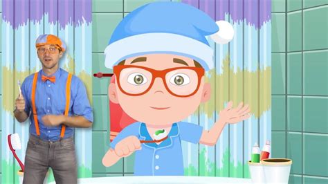 Tooth Brushing Song by Blippi | 2-Minutes Brush Your Teeth for Kids | Learning to brush your ...