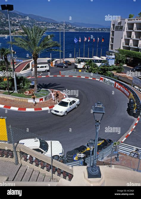 Monte Carlo, Monaco. F1 Grand Hotel hairpin bend, shortly after Grand ...