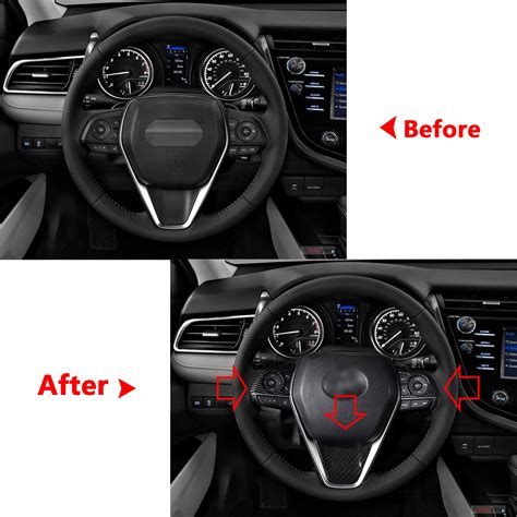 Carbon Fiber Style Interior Overlay Cover Combo Kit For Toyota Camry 2 ...