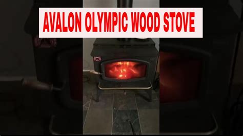 Avalon Olympic Wood Stove Heating Home Using Wood Burning Stove - YouTube