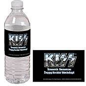 KISS Personalized Water Bottle Labels | Kiss party, Kiss band party, Rock star party