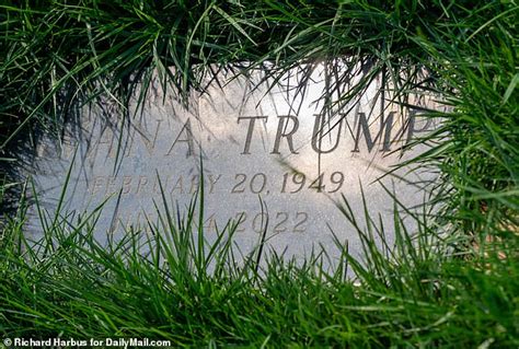 EXCLUSIVE: Ivana Trump's grave is completely overgrown at Trump's Bedminster golf course