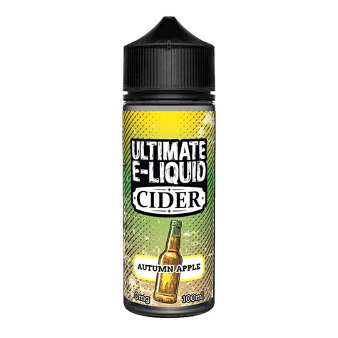 Ultimate E-liquid Cider – Autumn Apple 100ml Shortfill - Captains Vape