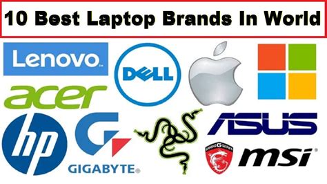 Top 10 Best Laptop Brands/Companies In the World | Best Selling Laptop ...