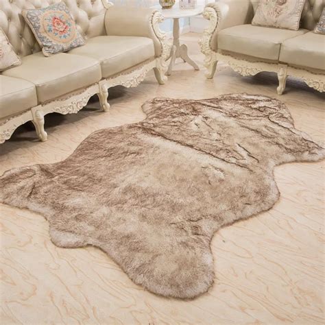 1x1.5m Wool Rug Home Sheepskin Faux Fur Area Rugs And Carpets For Living room Kids Room Coffee ...