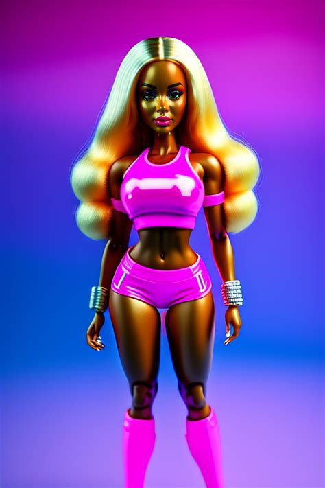 Lexica - Nicki minaj plastic tight barbie doll body, pretty detailed ...