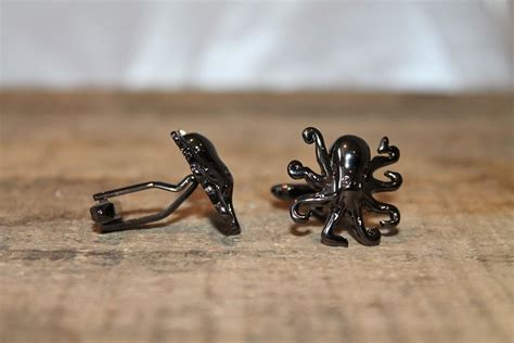 Black Octopus Cufflinks