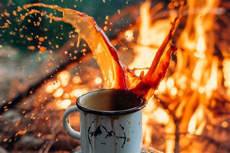 coffee on a campfire | High-Quality Food Images ~ Creative Market