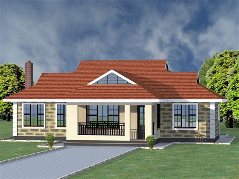 Beautiful bungalow design in Kenya | HPD consult | Bedroom house plans, 4 bedroom house plans ...