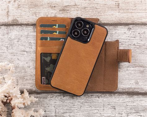 Iphone 13 Pro Leather Wallet Case Magsafe Compatible - Etsy in 2022 | Leather wallet case ...