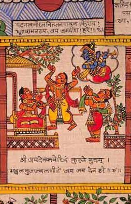 Jaydev singing Geet Govind | Phad painting, India painting, Madhubani ...