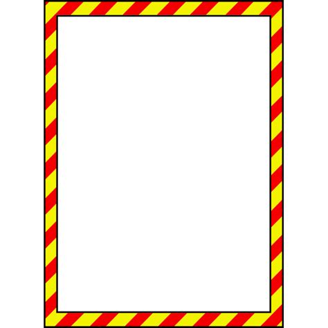 Vector illustration of warning style border | Free SVG