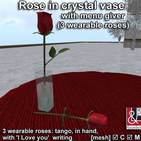Rose in crystal vase with giver | Our prize for 'Glitz & Gla… | Flickr