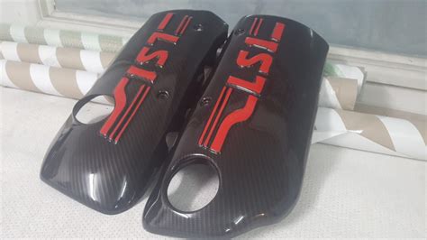 LS1 Carbon Fibre Embossed Engine Covers (SET) - DJM Fibreglass