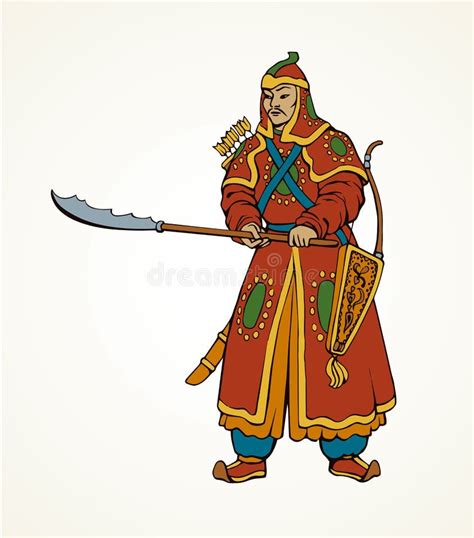 Ancient Chinese Warrior Clipart