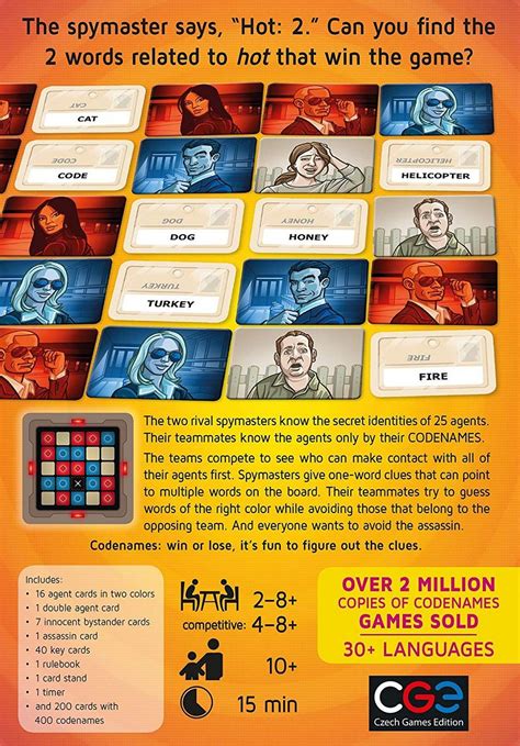 Codenames Board Game – WizZon