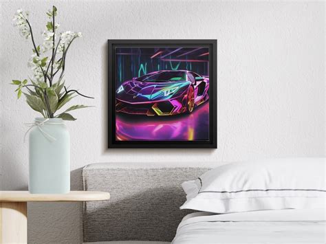 Neon Lamborghini - Etsy