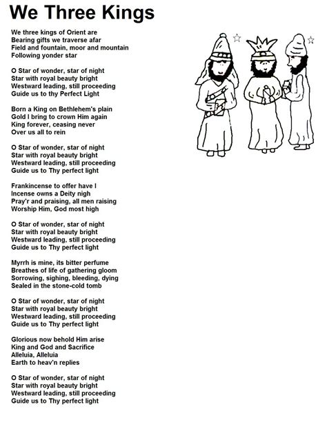 We Three Kings Lyrics