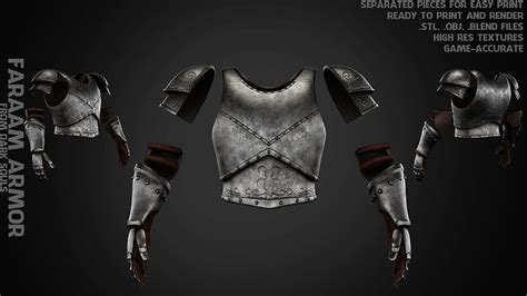 Dark Souls Faraam Armor for Cosplay 3D model 3D printable | CGTrader