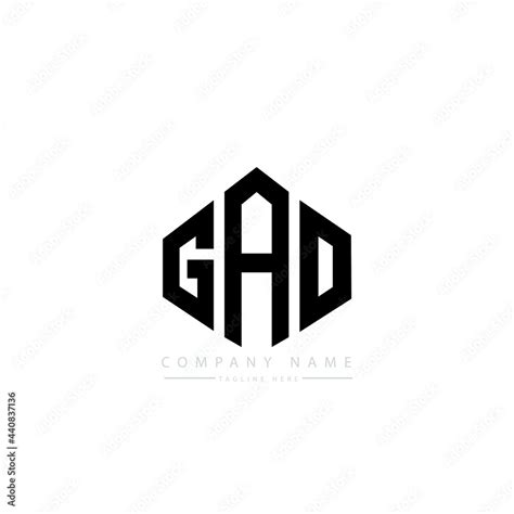 GAO letter logo design with polygon shape. GAO polygon logo monogram ...