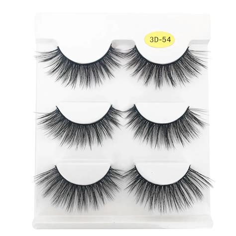 2018 Full Strip Lashes Luxury 3D False Lashes Fluffy Strip Eyelashes ...