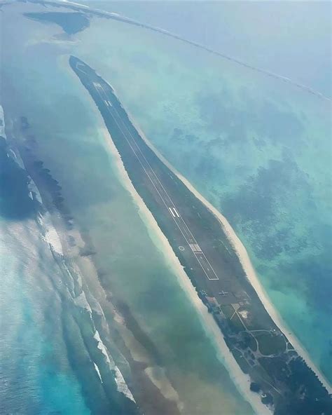 Aerial view of Lakshadweep Islands and Agatti airport. : r/Lakshadweep ...