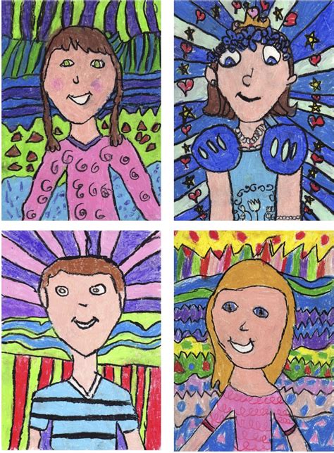 The Rolling Artroom: Matisse Inspired Self-Portraits (1st-3rd Grade)