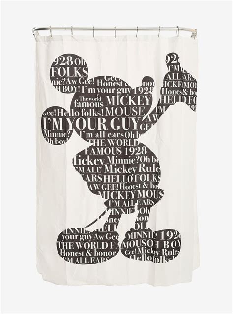 Disney Mickey Mouse Shower Curtain | BoxLunch | Mickey mouse shower curtain, Mickey mouse ...