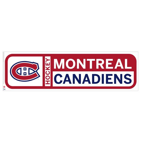 Montreal Canadiens 90'' x 23'' Team Logo Repositionable Wall Decal