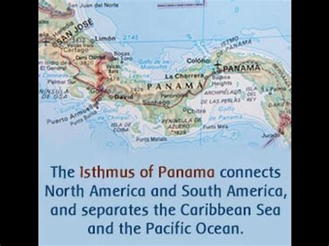 Isthmus Of Panama On Map - Maping Resources