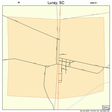 Luray South Carolina Street Map 4543090