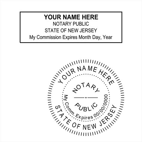 New Jersey Notary - PE Stamps