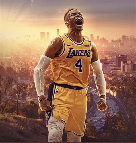 PHOTO Russell Westbrook In A Lakers Jersey In Downtown LA