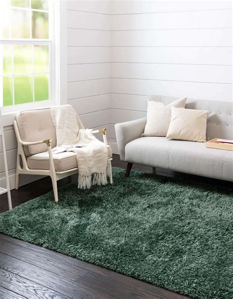 Forest Green 5' x 8' Infinity Shag Rug | Rugs.com