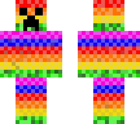 Rainbow Creeper | Minecraft Skins