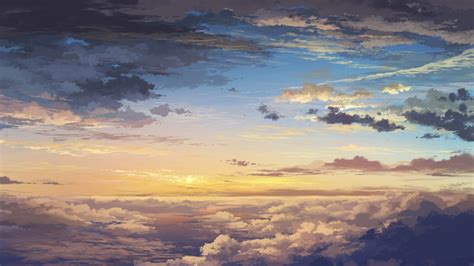 anime scenery clouds | Sky art, Anime scenery, Scenery