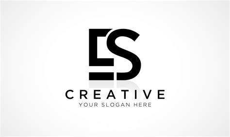 ES Letter Logo Design Vector Template. Alphabet Initial Letter ES Logo ...